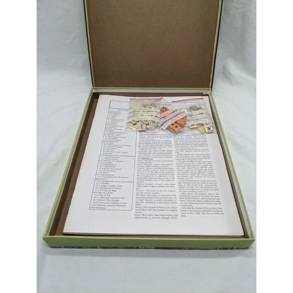 Avalanche Press Operation Cannibal Burma 1942 - 1943 Board Game Complete